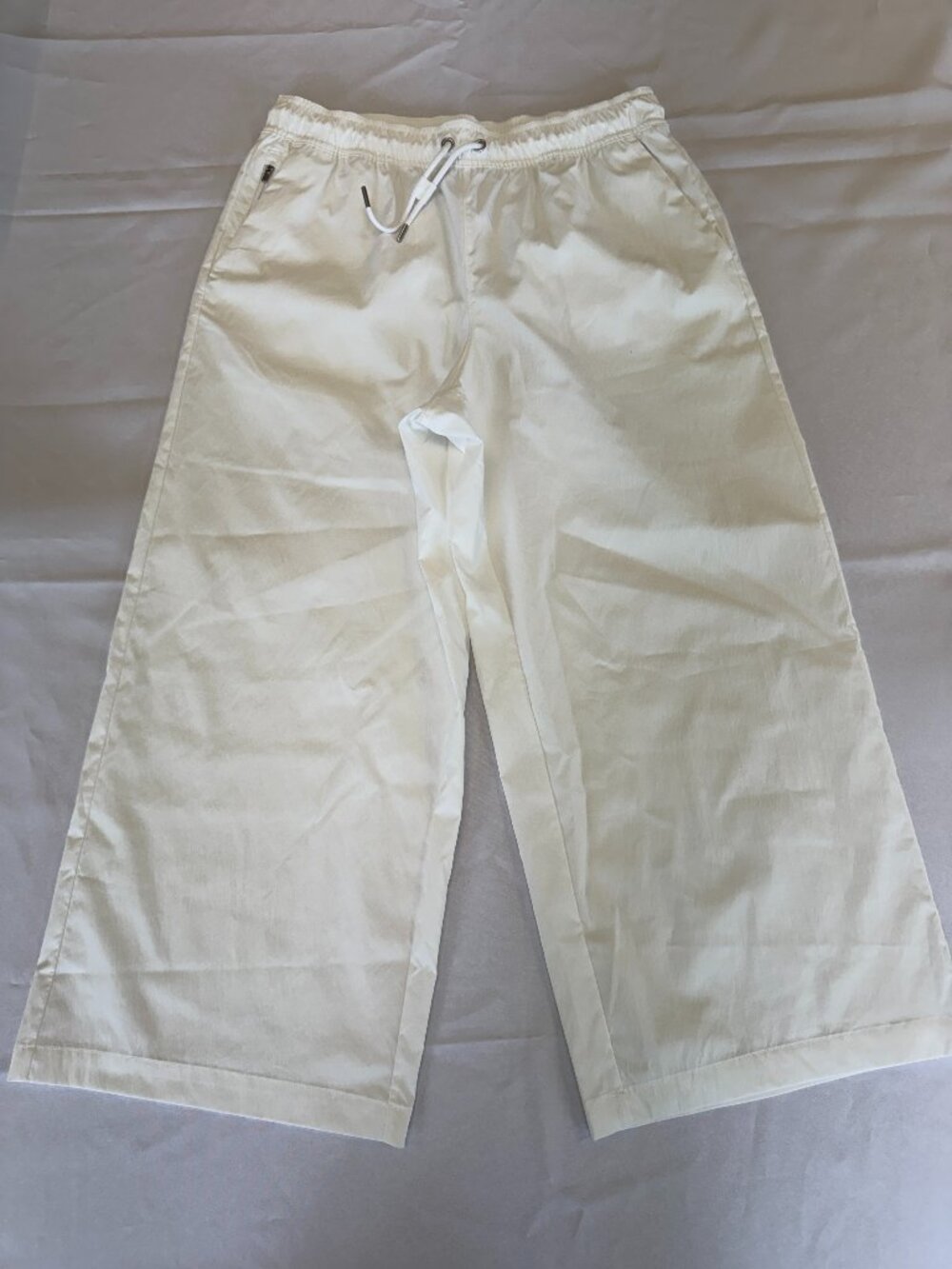Athleta White Wide Leg Casual Pants Size M